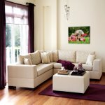 woonkamer bank foto op canvas pers
