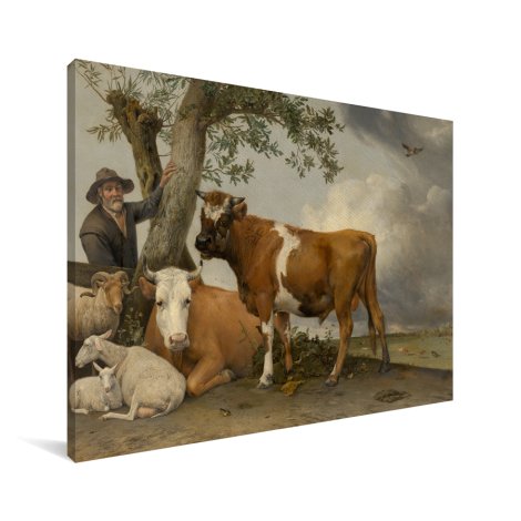 De stier - Schilderij van Paulus Potter Canvas