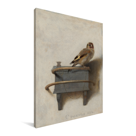 Het puttertje - Schilderij van Carel Fabritius Canvas