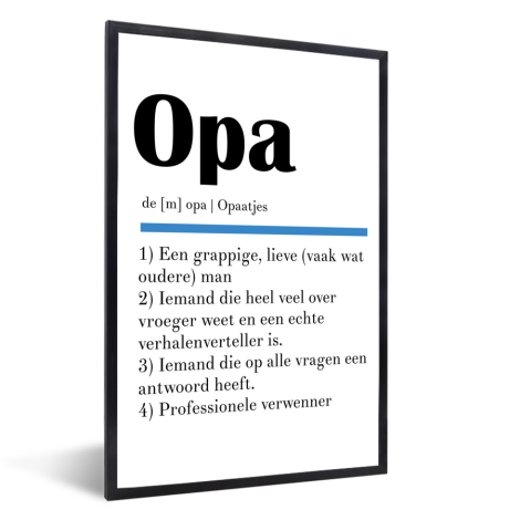 Vaderdag - Definitie Opa Fotolijst