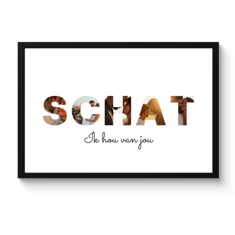 Poster met lijst - Schat