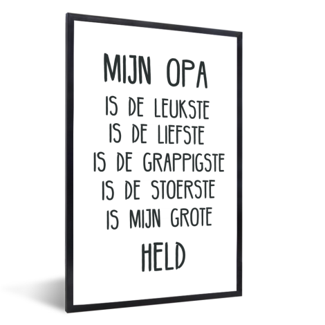 Vaderdag - vaderdaggeschenk met lieve tekst - Mijn opa Fotolijst