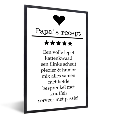 Vaderdag - Papa’s recept Fotolijst