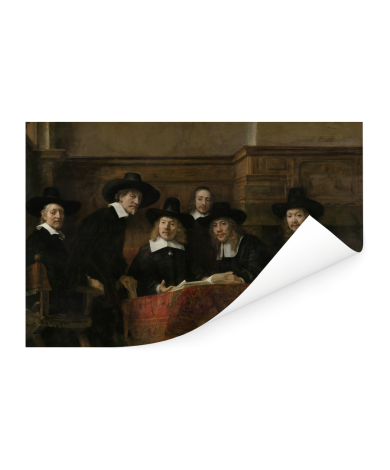 De staalmeesters - Schilderij van Rembrandt van Rijn Poster