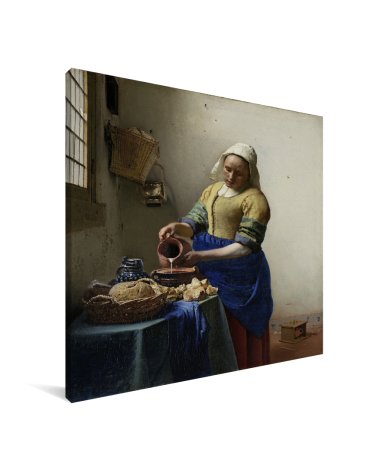 Het melkmeisje - Schilderij van Johannes Vermeer Canvas