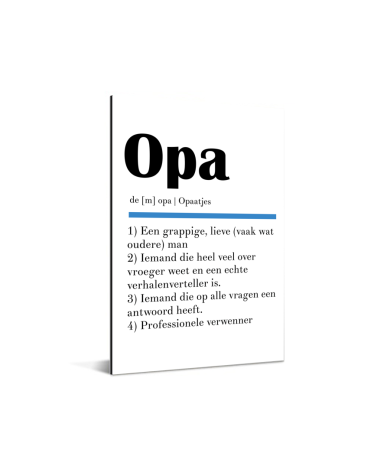 Vaderdag - Definitie Opa Aluminium