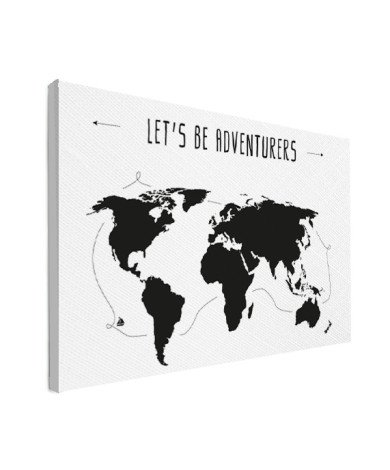 Tekst adventures canvas