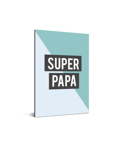 Vaderdag - Super papa - voor de liefste vader Aluminium