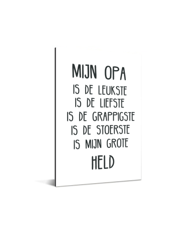 Vaderdag - vaderdaggeschenk met lieve tekst - Mijn opa Aluminium