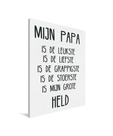 Vaderdag - Mijn papa Canvas