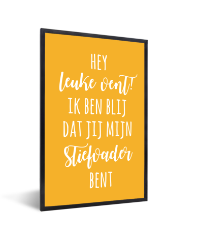 Vaderdag - Hey leuke vent! Ik ben blij dat jij mijn stiefvader bent Fotolijst