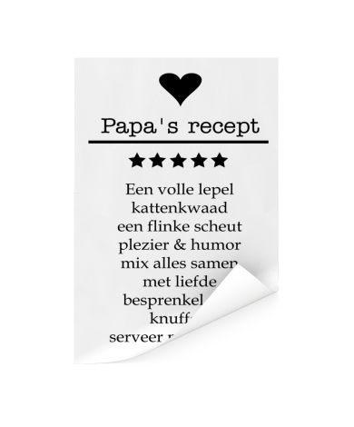 Vaderdag - Papa’s recept Poster