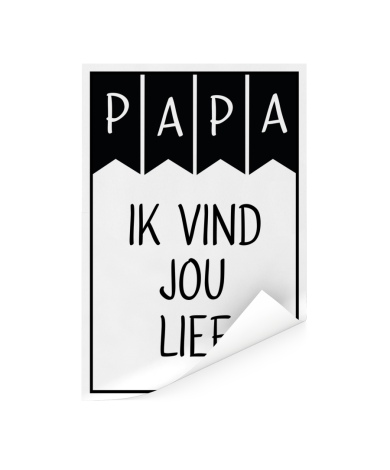 Vaderdag – Papa ik vind jou lief Poster