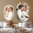 Set van twee foto's op muurovaal thumbnail