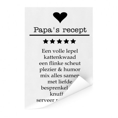 Vaderdag - Papa’s recept Poster