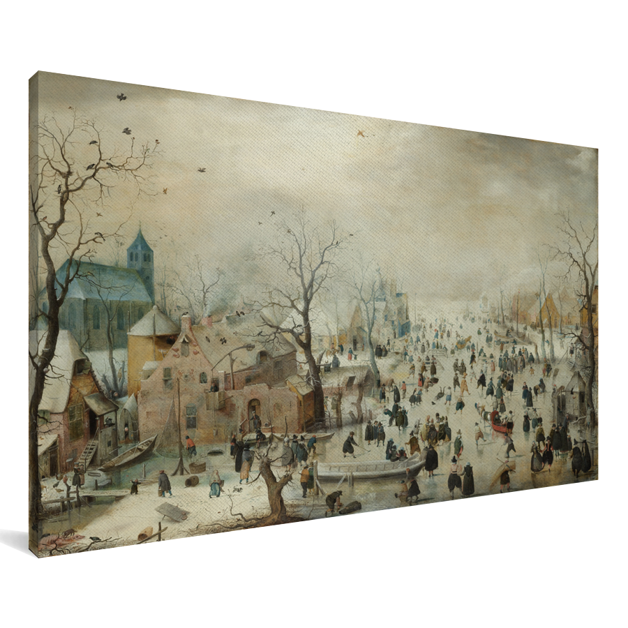 Kalksteen Pebish leugenaar Winterlandschap met ijsvermaak - Schilderij van Hendrik Avercamp Canvas - Oude meesters canvas - Oude meesters Kalksteen Pebish leugenaar Winterlandschap met ijsvermaak - Schilderij van Hendrik Avercamp Canvas - Oude meesters canvas - Oude meesters