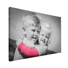 Foto op canvas fotobewerking met kleuraccent