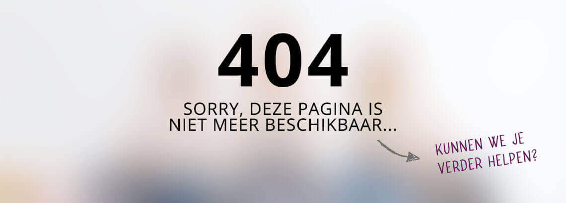 Pagina niet gevonden 404