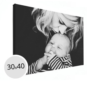 Foto op canvas moeder met kind