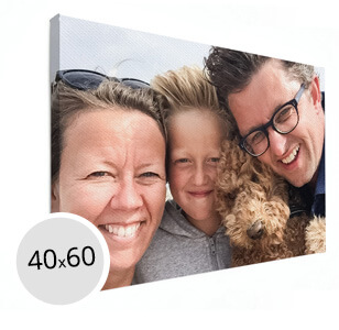 Foto op canvas gezin