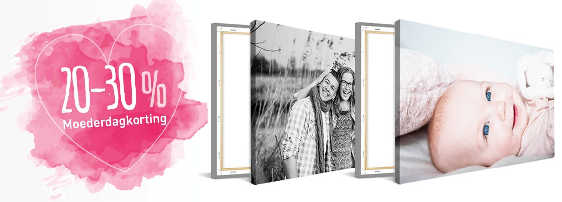 Foto op canvas moederdagaanbieding