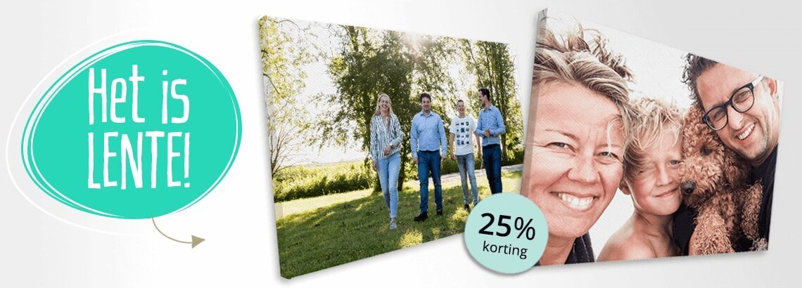 Lente aanbieding foto op canvas