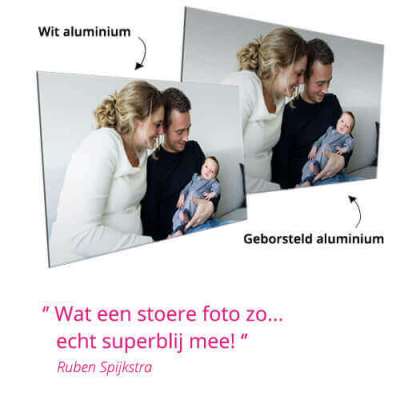 foto op aluminium geborsteld of wit review