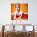 eetkamer foto op canvas pers