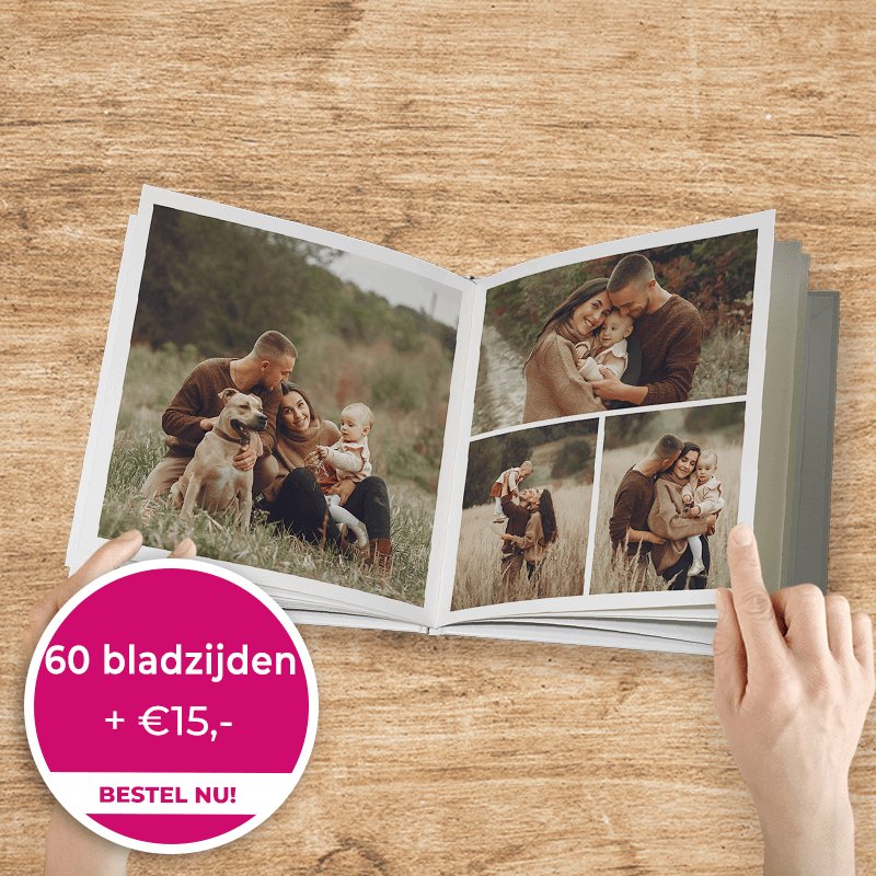 Fotoboek 30x30cm 60bladzijden