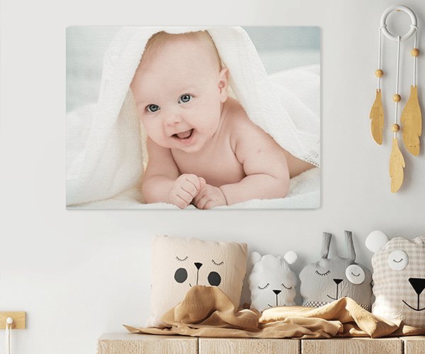 canvas met babykamer