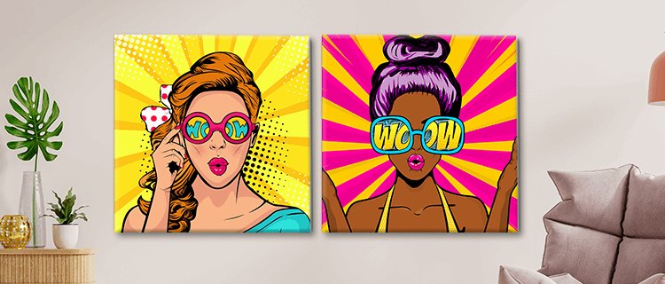 Pop-art canvas