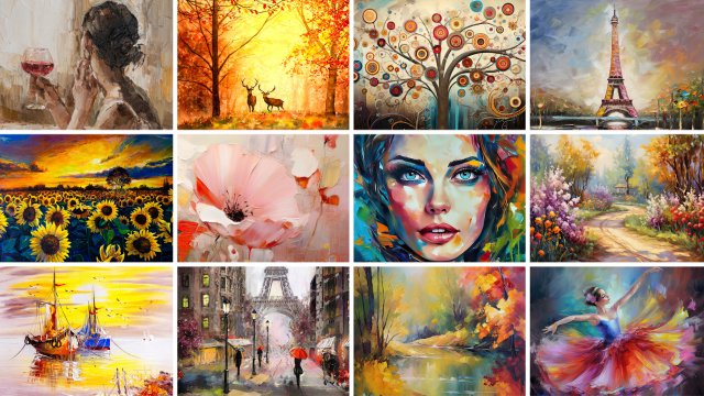 canvas met oil painting