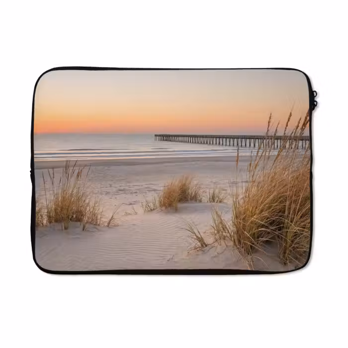 Laptophoes - Pier - Zonsondergang - Strand