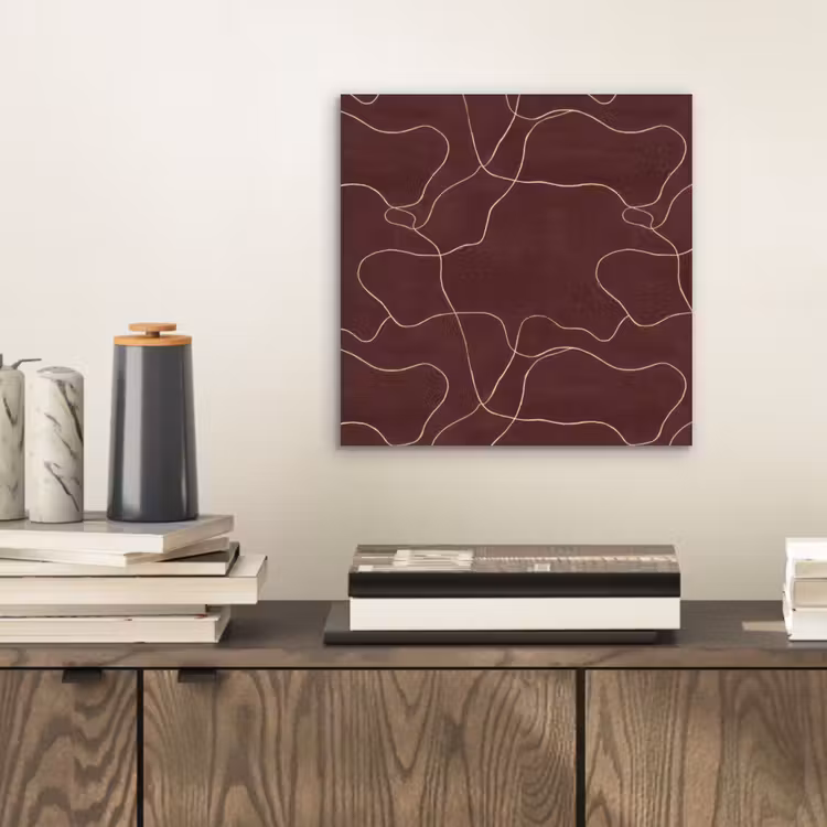 Aluminium schilderij - Abstract - Modern - Bruin — 2
