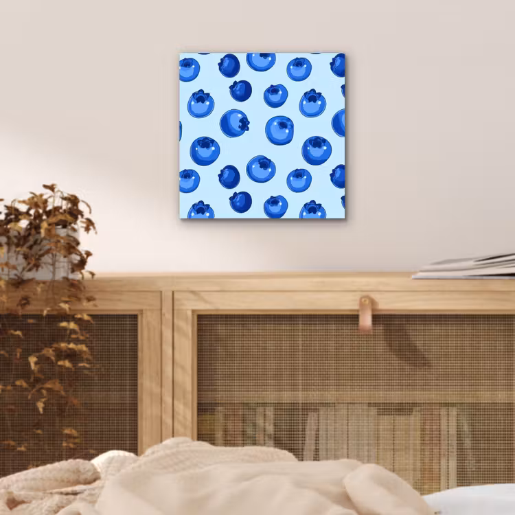 Aluminium schilderij - Bessen - Modern - Blauw — 4