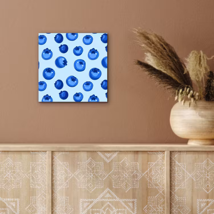 Aluminium schilderij - Bessen - Modern - Blauw — 5