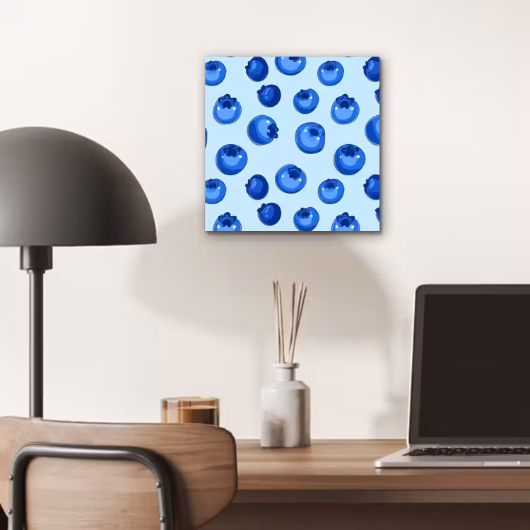 Aluminium schilderij - Bessen - Modern - Blauw — 6