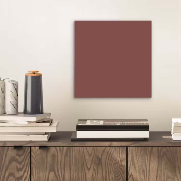 Aluminium schilderij - Muted - Raisin - Rood — 2