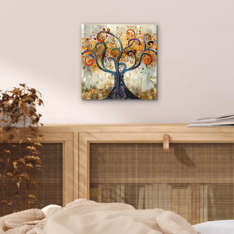 Aluminium schilderij - Kunst - Levensboom - Botanisch - Abstract — 4