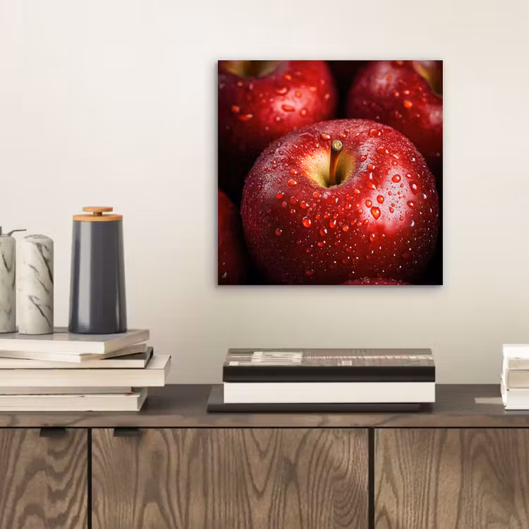 Aluminium schilderij - Rood - Appels - Fruit — 2