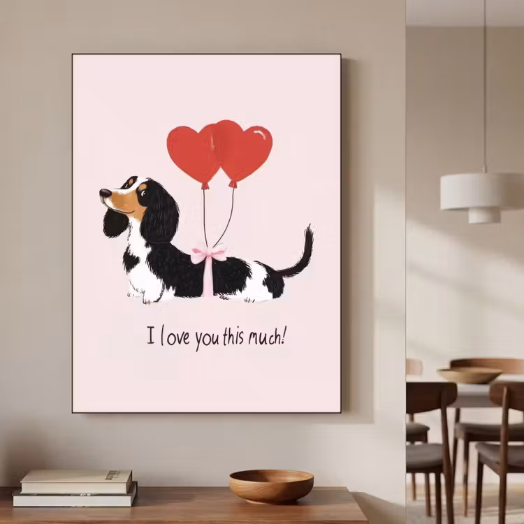 Art Frame - Hond - Teckel - Valentijn - Love — 4