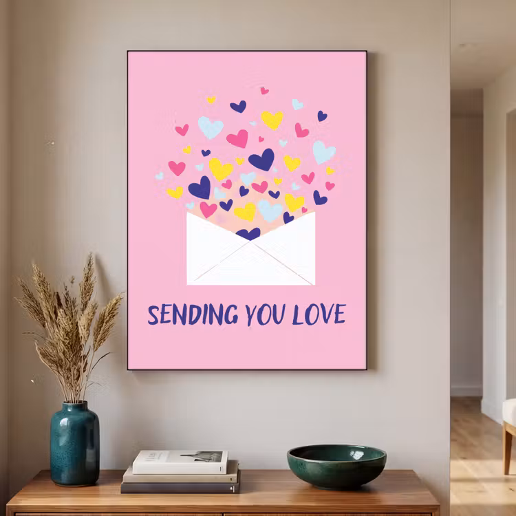Art Frame - Envelop - Love - Hartjes - Valentijn — 2