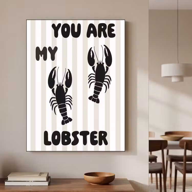 Art Frame - Lobster - Beige - Minimalistisch — 5