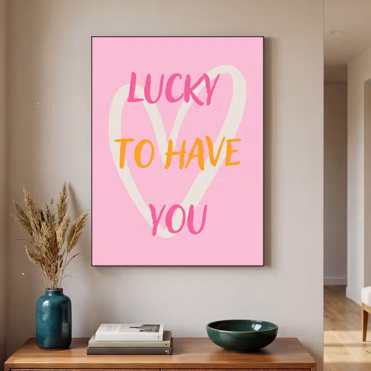 Art Frame - Lucky - Love - Valentijn - Roze — 2