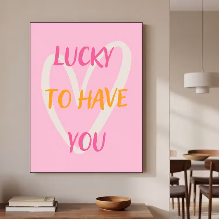 Art Frame - Lucky - Love - Valentijn - Roze — 5