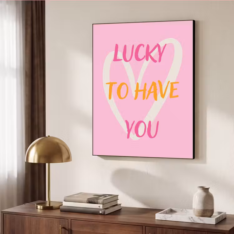 Art Frame - Lucky - Love - Valentijn - Roze — 7