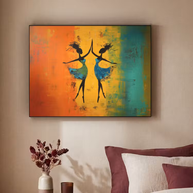 Art Frame - Dansen - Vrouwen - Verfstructuur — 2
