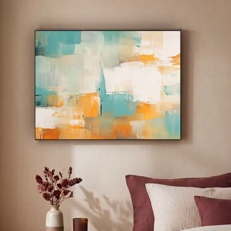 Art Frame - Kunst - Abstract - Blauw - Wit — 2