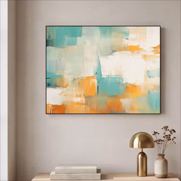 Art Frame - Kunst - Abstract - Blauw - Wit — 3