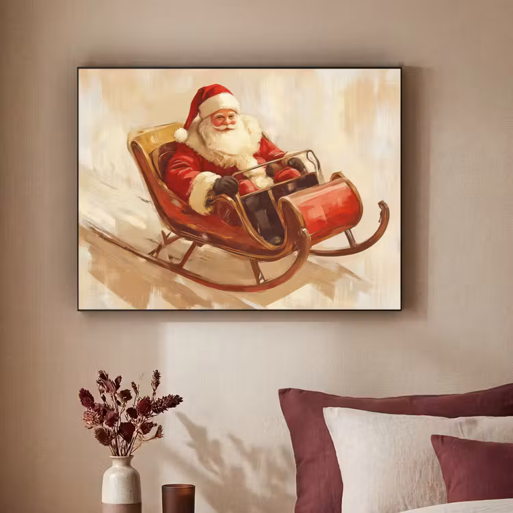 Art Frame - Kerst - Slee - Kerstman — 2
